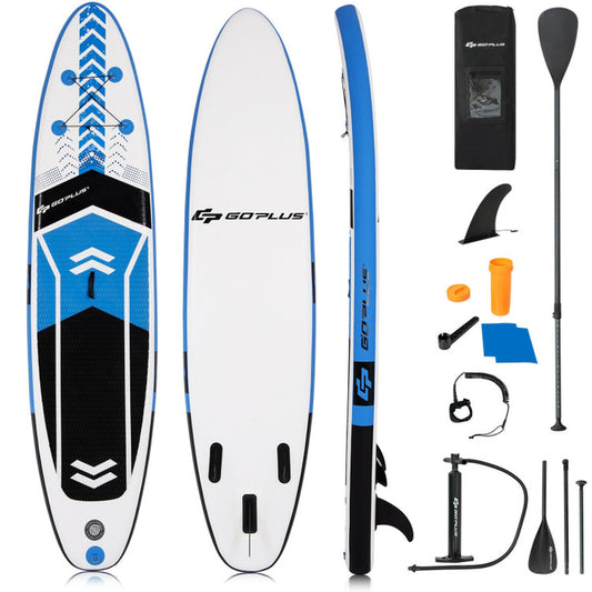 Professional title: ```10.5-Foot Inflatable Stand-Up Paddle Board Set with Carrying Bag and Aluminum Paddle```
