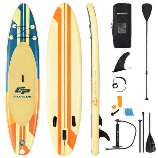 Professional title: "Premium Inflatable Stand Up Paddle Board with Bag, Aluminum Paddle, and Hand Pump - Size M"