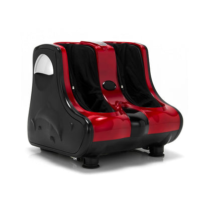Foot and Calf Massager with Heat Vibration Deep Kneading and Shiatsu Red
