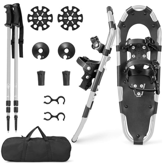 Professional title: "4-In-1 Lightweight Terrain Snowshoes with Flexible Pivot System - Available in 21, 25, and 30 Inches"