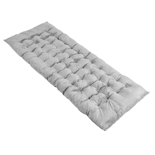 Professional title: ```Gray Camping Cot Pads, 75 X 27.5 Inches, Soft and Breathable Crystal Velvet```