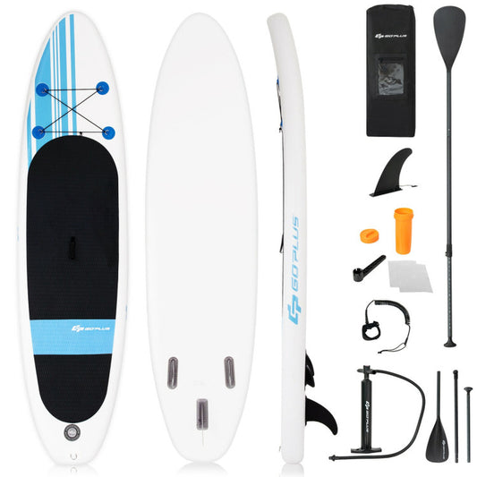 Professional title: "10-Foot Inflatable Stand-Up Paddle Board Set with Carrying Bag"