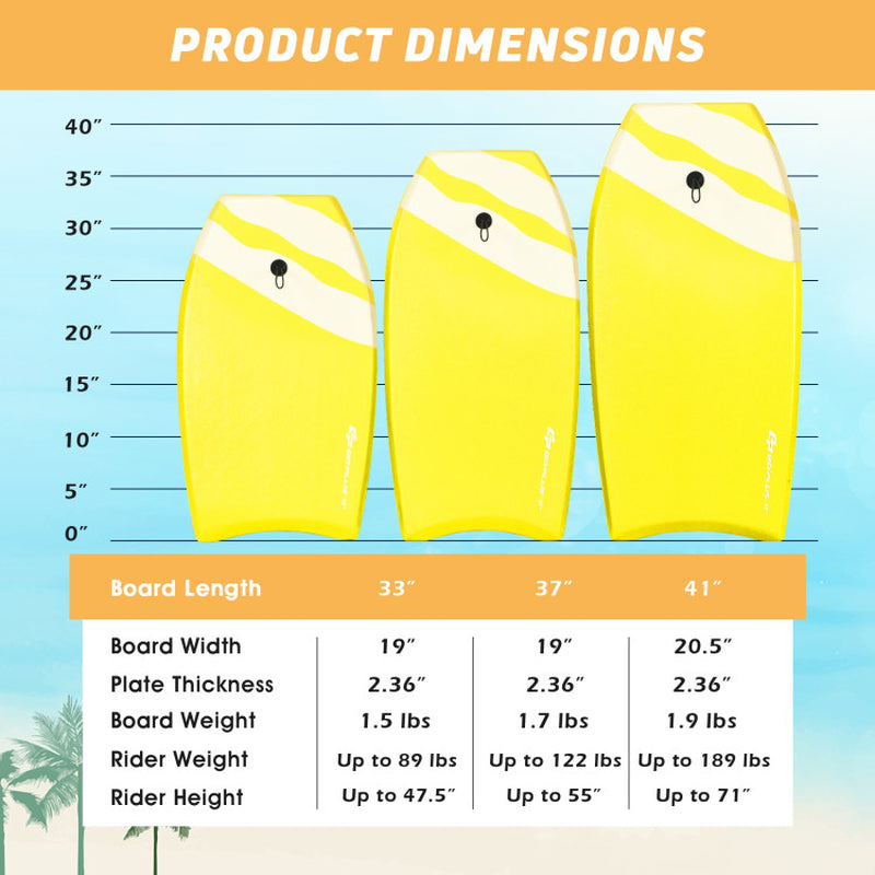 Professional title: "High-Quality Lightweight Bodyboard Surfing with EPS Core - Size Large"