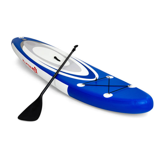Professional title: "10-Foot Inflatable Stand-Up Paddle Surfboard Set with Carrying Bag"