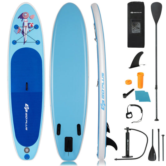 Professional title: ```10-Foot Inflatable Stand-Up Paddle Board Set with Adjustable Paddle and Pump```