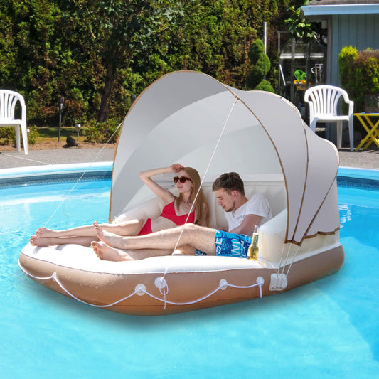 Professional title: "Premium Inflatable Pool Float Lounge for Relaxing and Swimming"