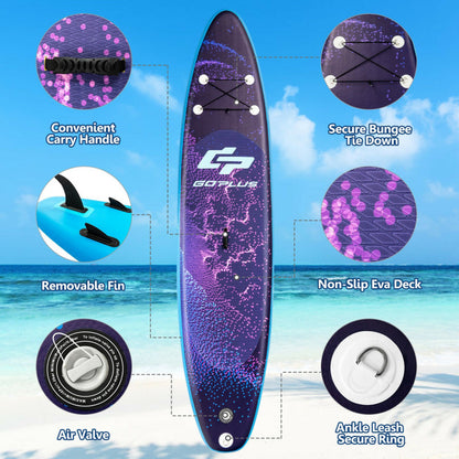 Professional title: "11-Foot Inflatable Stand-Up Paddle Board Surfboard Set with Bag, Aluminum Paddle, and Pump"