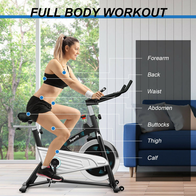 Magnetic Stationary Bike with Heart Rate