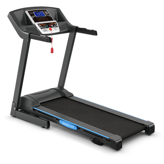 Foldable Electric Treadmill with 2.25 HP Motor and LCD Display