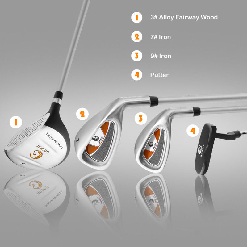 Junior Complete Golf Club Set for Age 8 to 10-Blue