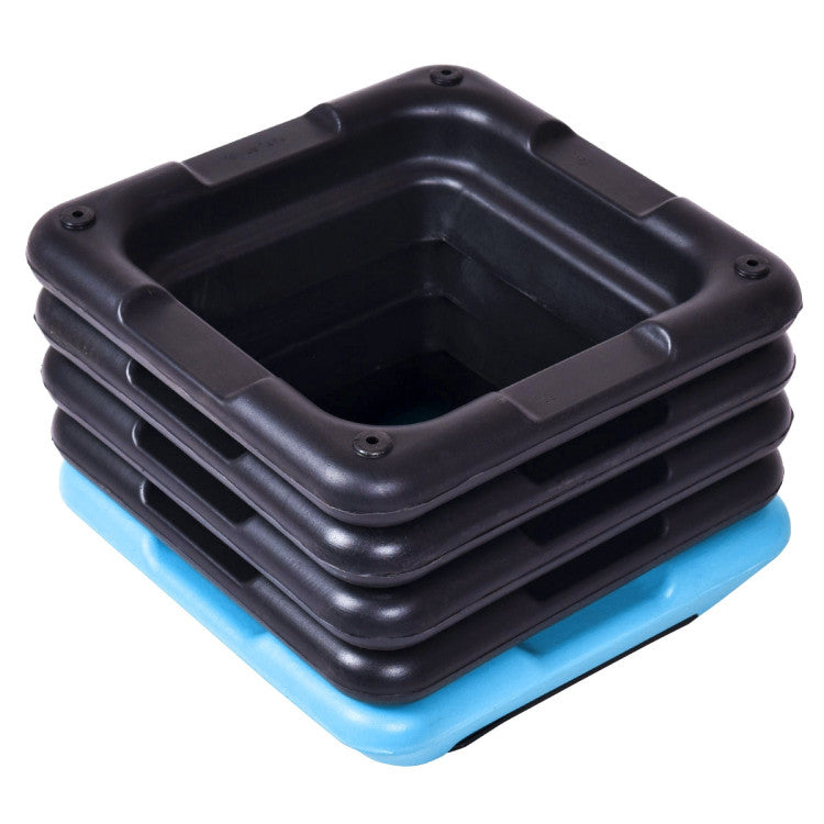 16 X 16 Inch Adjustable 4 Risers Lightweight Aerobic Pedals
